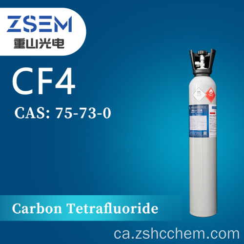Tetrafluorur de carboni CAS: 75-73-0 CF4 99,999% Gasos especialitats químiques de puresa elevada